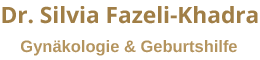 Dr. Silvia Fazeli-Khadra Logo